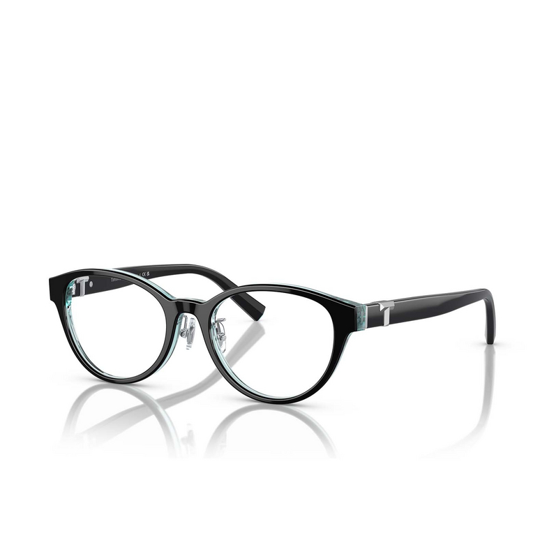 Tiffany TF2236D Eyeglasses 8285 black on crystal tiffany blue - 2/4