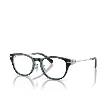 Tiffany TF2237D Eyeglasses 8055 black on tiffany blue - three-quarters view