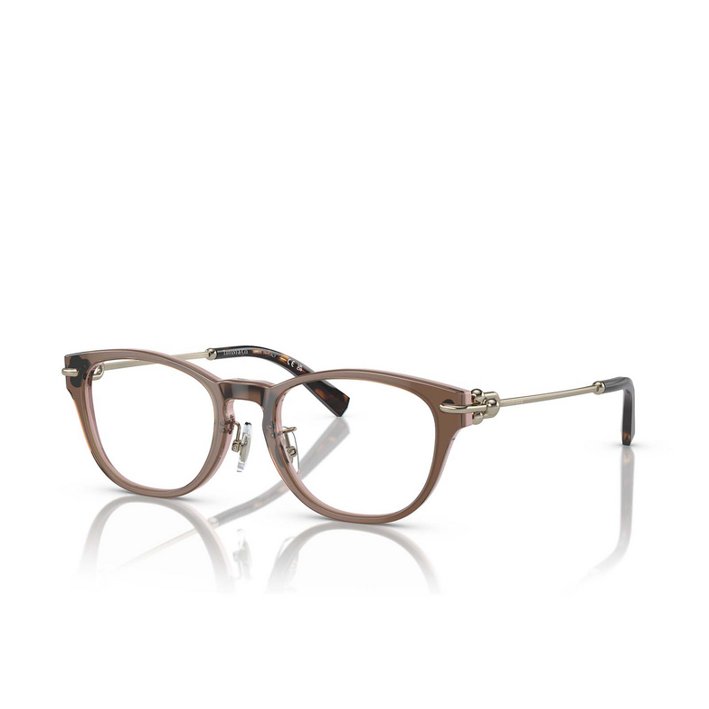 Tiffany TF2237D Eyeglasses 8255 brown transparent on pink - 2/4