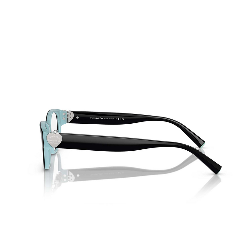 Tiffany TF2243D Eyeglasses 8055 black on tiffany blue - 3/4