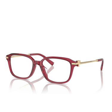 Tiffany TF2253D Eyeglasses 8419 crystal burgundy - three-quarters view