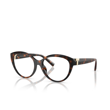 Tiffany TF2255U Eyeglasses 8015 havana - three-quarters view