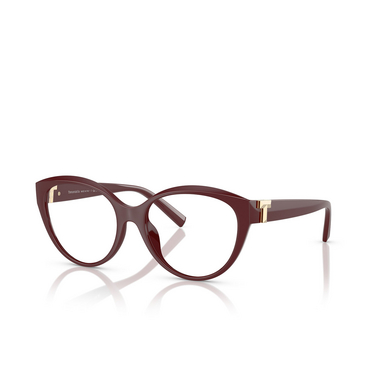 Tiffany TF2255U Eyeglasses 8389 burgundy - three-quarters view