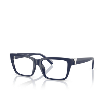 Tiffany TF2256U Eyeglasses 8396 solid dark blue - three-quarters view