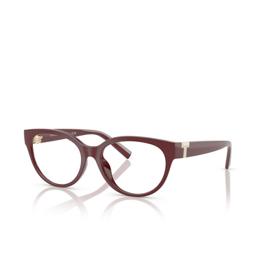 Tiffany TF2258BU Eyeglasses 8389 burgundy - three-quarters view