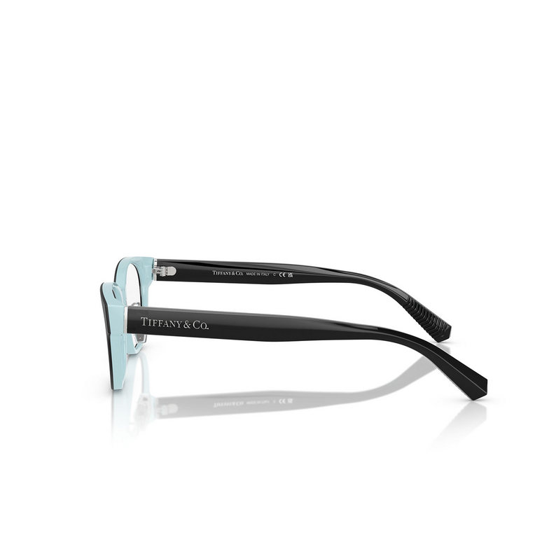 Tiffany TF2263D Eyeglasses 8055 black on tiffany blue - 3/4