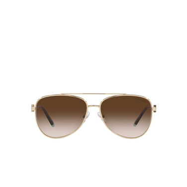 Tiffany TF3080 Sunglasses 60213B pale gold - front view
