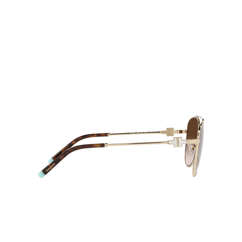 Tiffany TF3080 Sunglasses 60213B pale gold - 3/4