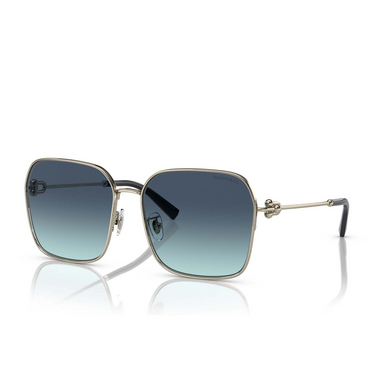 Gafas de sol Tiffany TF3093D 60219S pale gold - Vista tres cuartos