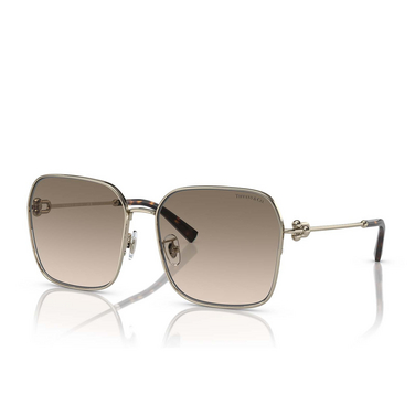 Tiffany TF3093D Sunglasses 618913 pale gold - three-quarters view