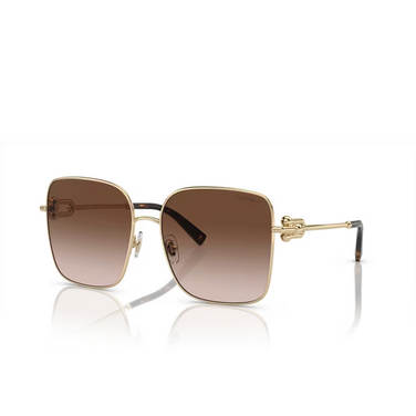 Tiffany TF3094 Sunglasses 60213B pale gold - three-quarters view