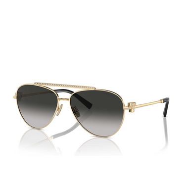 Tiffany TF3101B Sunglasses 60213C pale gold - three-quarters view