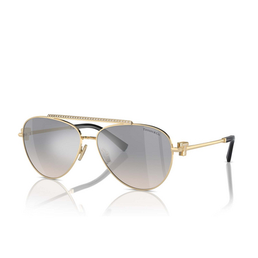 Tiffany TF3101B Sunglasses 61791U pale gold - three-quarters view