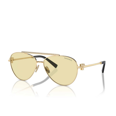 Tiffany TF3101B Sunglasses 6210M4 pale gold - three-quarters view