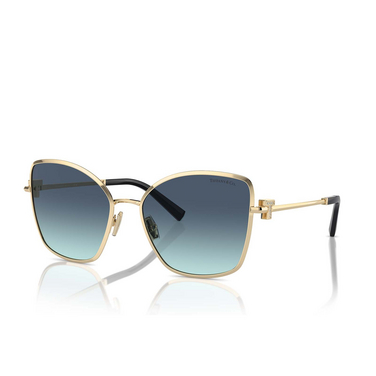 Tiffany TF3102B Sunglasses 62029S pale gold - three-quarters view