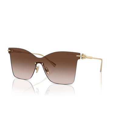 Tiffany TF3103K Sunglasses 62123B pale gold plated - three-quarters view