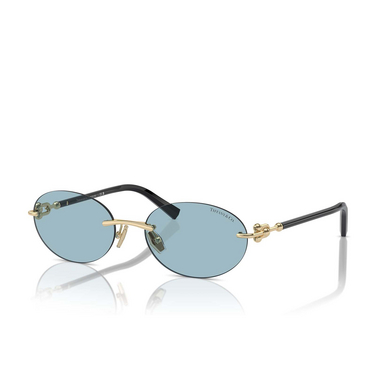 Tiffany TF3104D Sunglasses 602180 pale gold - three-quarters view