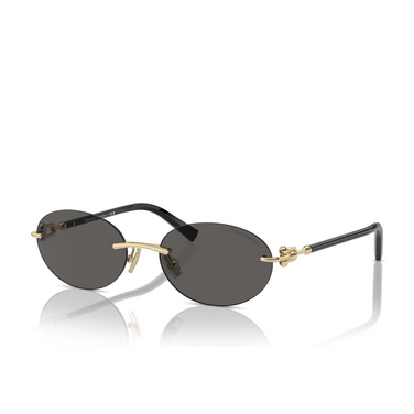 Tiffany TF3104D Sunglasses 6216S4 pale gold - three-quarters view