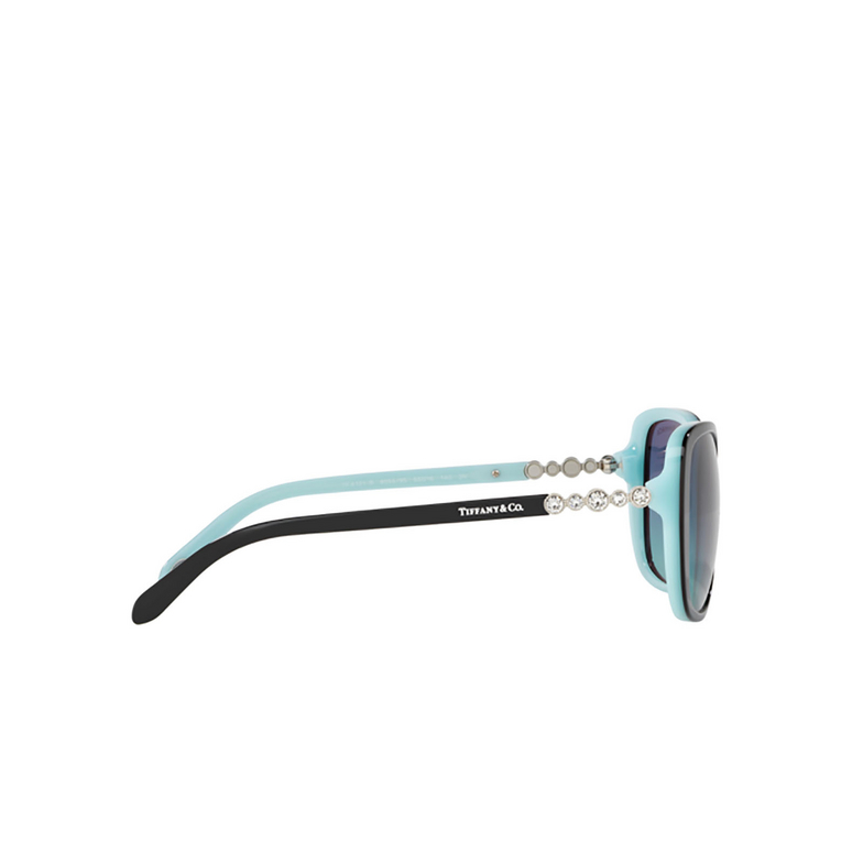Tiffany TF4121B Sunglasses 80559S black on tiffany blue - 3/4