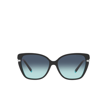 Tiffany TF4190 Sunglasses 80559S black on tiffany blue - front view