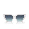 Lunettes de soleil Tiffany TF4218 83929S bright white - Vignette du produit 1/4