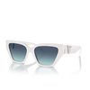 Lunettes de soleil Tiffany TF4218 83929S bright white - Vignette du produit 2/4