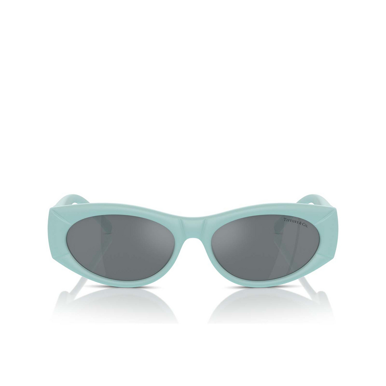 Tiffany TF4222U Sunglasses 84146G tiffany blue rubberized - 1/4