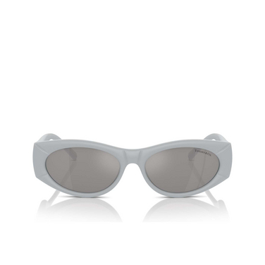 Gafas de sol Tiffany TF4222U 84156G silver metallic rubberized - Vista delantera