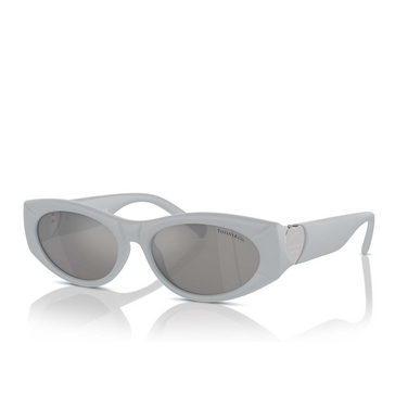 Tiffany TF4222U Sunglasses 84156G silver metallic rubberized - three-quarters view