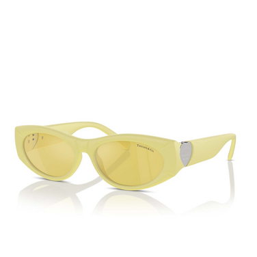 Gafas de sol Tiffany TF4222U 84176D yellow rubberized - Vista tres cuartos