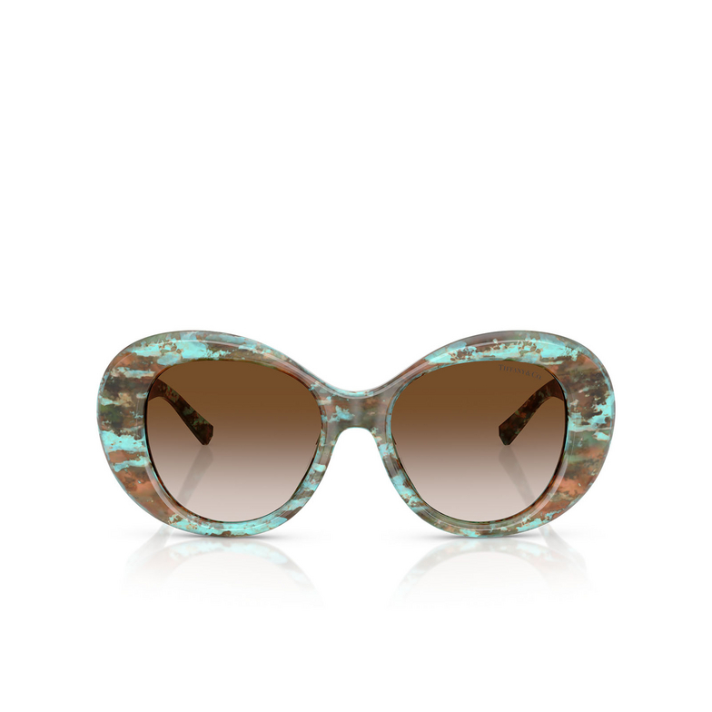 Occhiali da sole Tiffany TF4228 84223B havana tiffany blue - 1/4