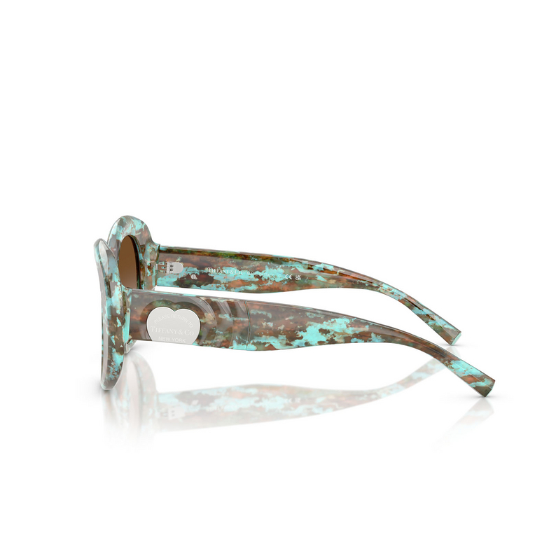 Occhiali da sole Tiffany TF4228 84223B havana tiffany blue - 3/4