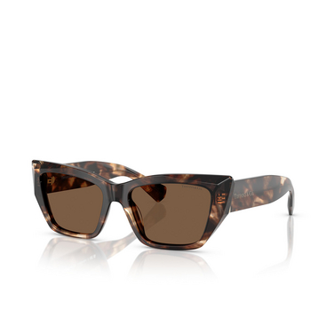 Lunettes de soleil Tiffany TF4230 84213G spotted brown havana - Vue trois quarts