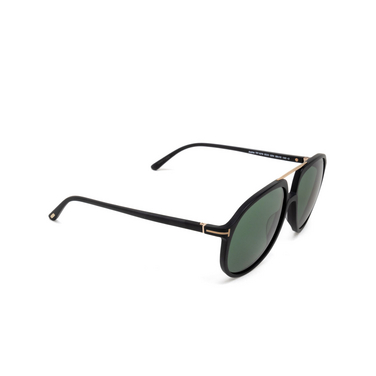 Tom Ford ARCHIE Sunglasses 02N matte black - three-quarters view