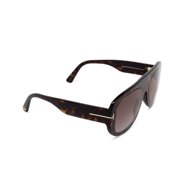 Tom Ford CECIL Sunglasses 52T dark havana - three-quarters view