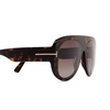 Tom Ford CECIL Sunglasses 52T dark havana - product thumbnail 3/4