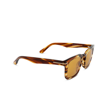 Gafas de sol Tom Ford DAX 53E blonde havana - Vista tres cuartos