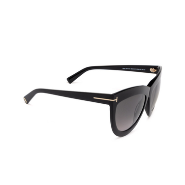 Tom Ford DORIS Sunglasses 01B shiny black - three-quarters view