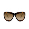 Lunettes de soleil Tom Ford DORIS 53G blonde havana - Vignette du produit 1/4