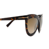 Lunettes de soleil Tom Ford DORIS 53G blonde havana - Vignette du produit 3/4