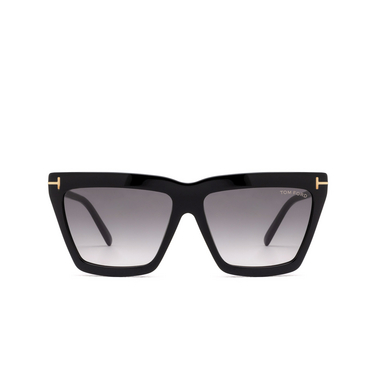 Tom Ford EDEN Sunglasses 01B shiny black - front view