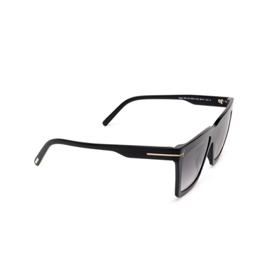 Tom Ford EDEN Sunglasses 01B shiny black - three-quarters view