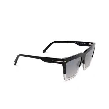 Gafas de sol Tom Ford EDEN 05C black / crystal - Vista tres cuartos