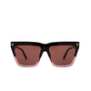 Lunettes de soleil Tom Ford EDEN 50Z shiny dark brown - Vignette du produit 1/4