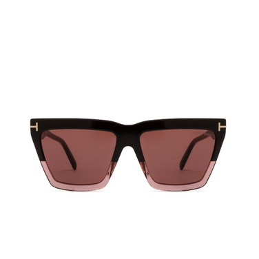 Tom Ford EDEN Sunglasses 50Z shiny dark brown - front view