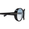 Lunettes de soleil Tom Ford EDIE-02 01X shiny black - Vignette du produit 3/4