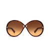 Tom Ford EDIE-02 Sunglasses 53F blonde havana - product thumbnail 1/4