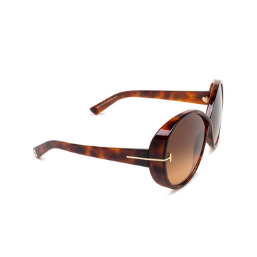 Gafas de sol Tom Ford EDIE-02 53F blonde havana - Vista tres cuartos