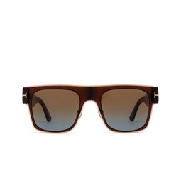 Occhiali da sole Tom Ford EDWIN 48F shiny dark brown