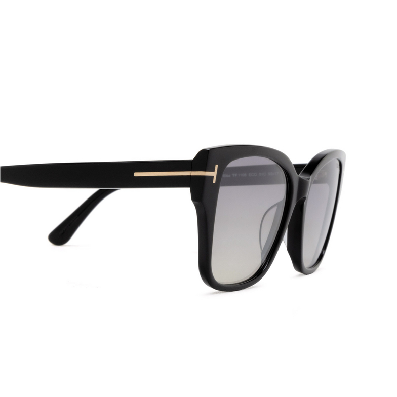 Occhiali da sole Tom Ford ELSA 01C shiny black - 3/4